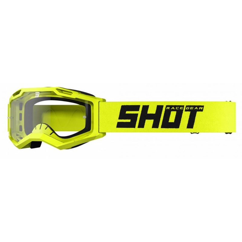 Shot Assault 2.0 Solid fluo gele motorcrossbril