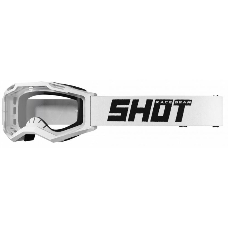 Motorcrossbril Shot Assault 2.0 effen wit