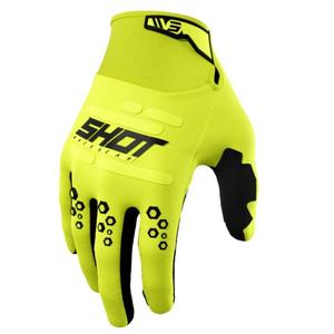 Motorcross handschoenen Shot Vision fluo geel uitverkoop