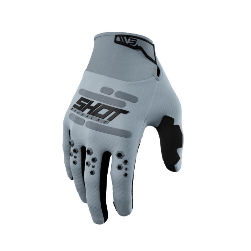 Motorcross handschoenen Shot Vision grijs