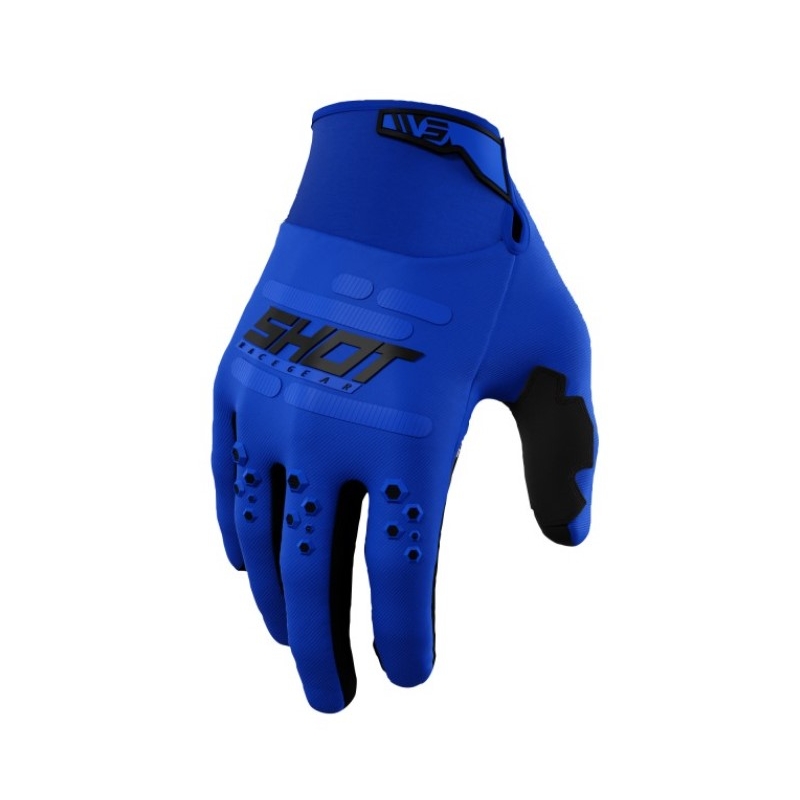Motorcross handschoenen Shot Vision blauw