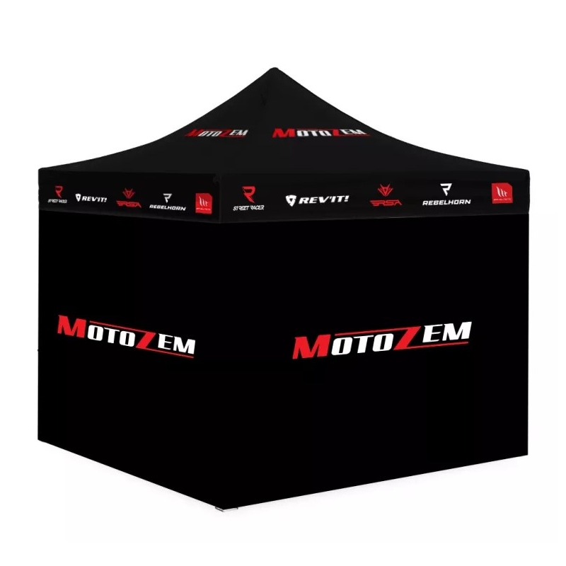 MotoZem Brand race tent met zijwanden
