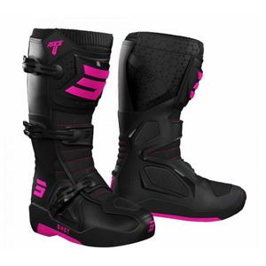 Shot Race 4 Zwart-Fluoroze Motorfietslaarzen