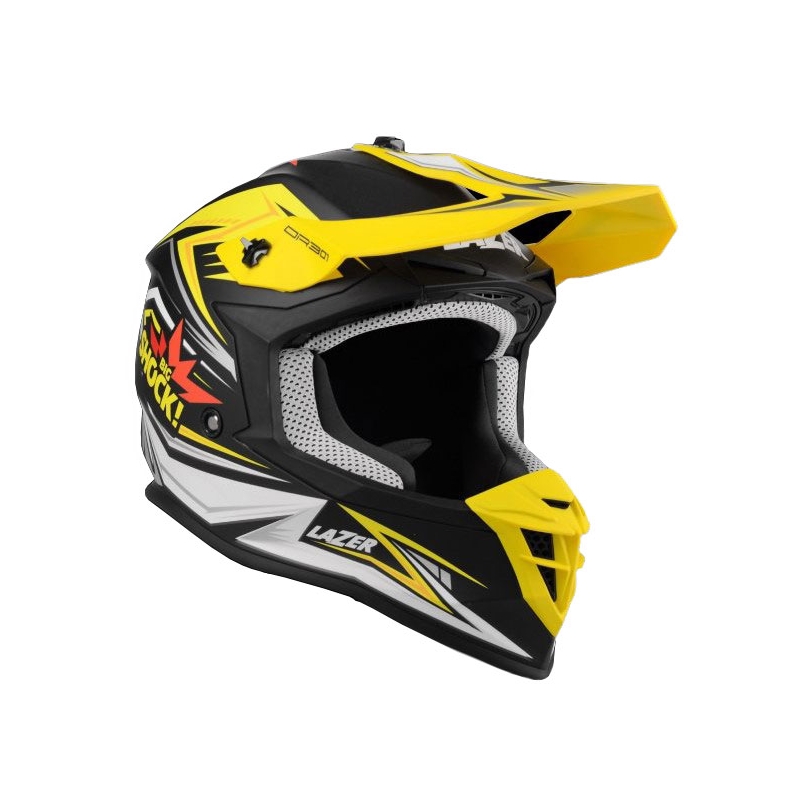 Motokrosová přilba Lazer OR301 Shock Replica černo-žluto-bílá