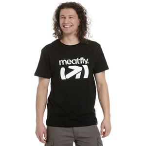 Meatfly Podium T-shirt zwart-wit uitverkoop