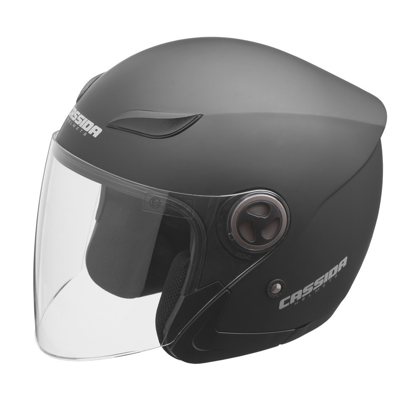Cassida Reflex open motorhelm zwart mat