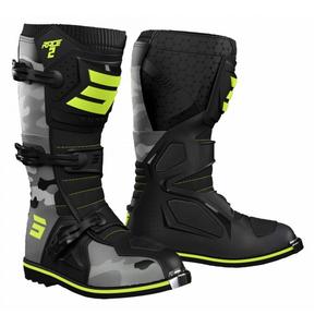 Kinderfietslaarzen Shot Race 2 camo-fluo geel