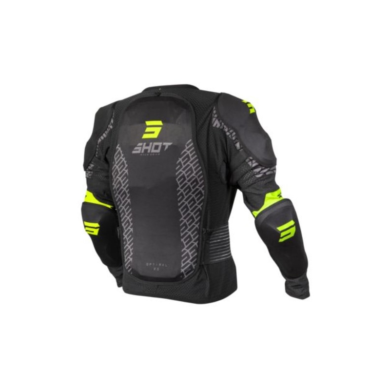 Dětský chránič těla Shot Optimal černo-fluo žlutý