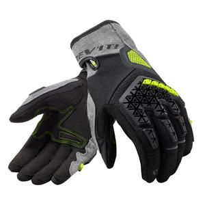 Motorhandschoenen Revit Mangrove zilver-zwart-fluogeel