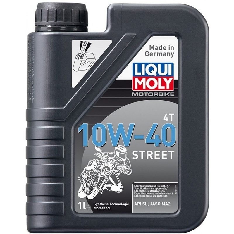 Motorolie LIQUI MOLY Motorfiets 4T 10W40 Straat 1 l