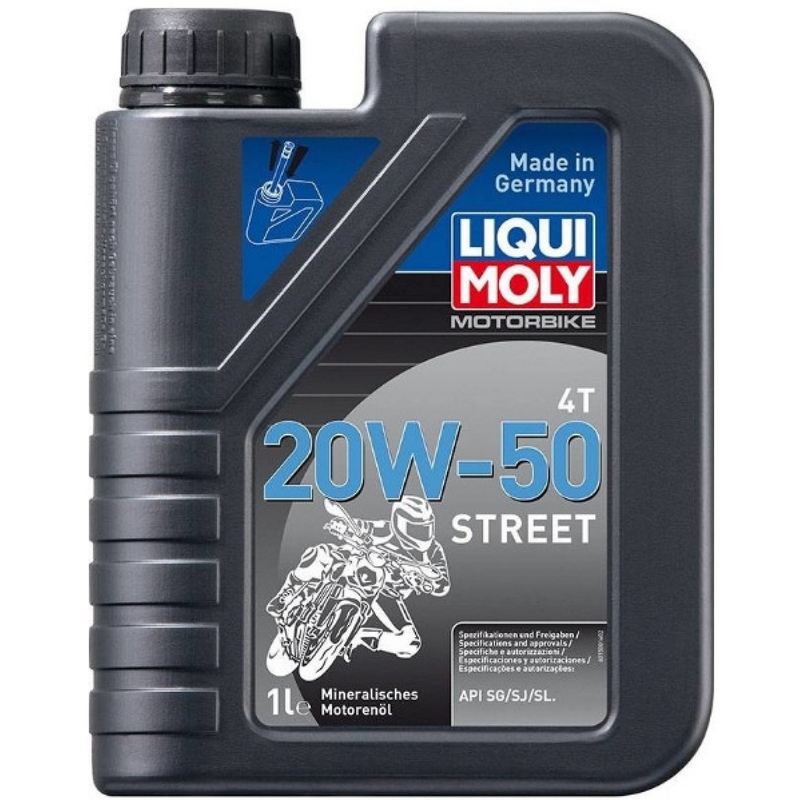 Motorolie LIQUI MOLY Motorfiets 4T 20W50 Straat 1 l