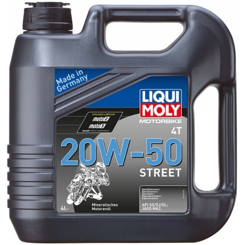 Motorolie LIQUI MOLY Motorfiets 4T 20W50 Straat 4 l