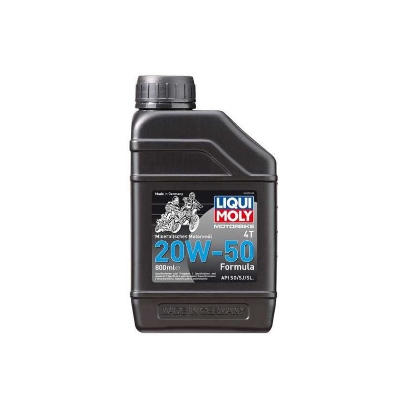 Motorolie LIQUI MOLY Motorfiets 4T 20W50 Formule 800 ml