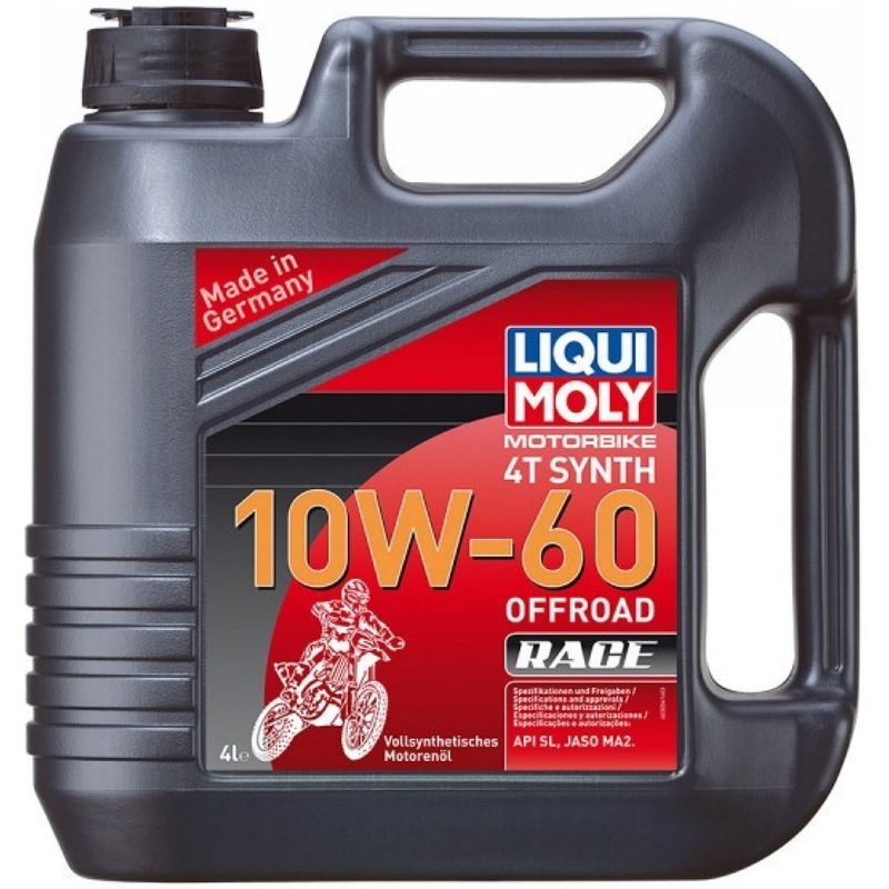 Motorolie LIQUI MOLY Motorfiets 4T Synth 10W60 Offroad Race 4 l