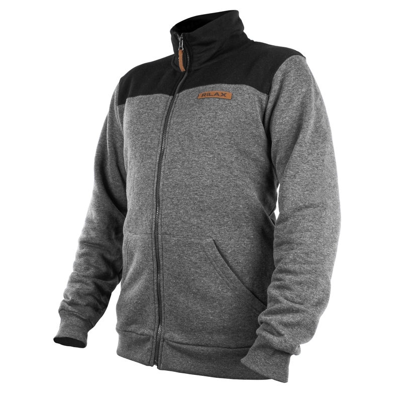 Rilax Nerr heren sweatshirt zwart-grijs uitverkoop