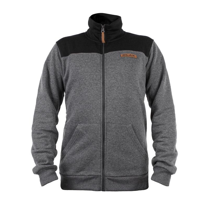 Rilax Nerr heren sweatshirt zwart-grijs uitverkoop