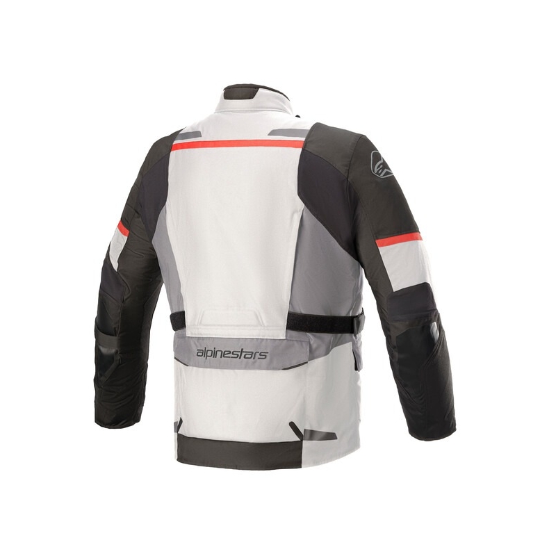 Alpinestars Andes Drystar grijs-zwart-rood motorjack