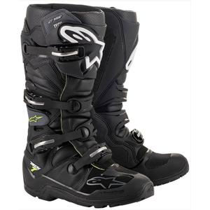 Alpinestars Tech 7 Enduro Drystar Zwart-Grijs-Fluo Geel Motorfiets Laarzen