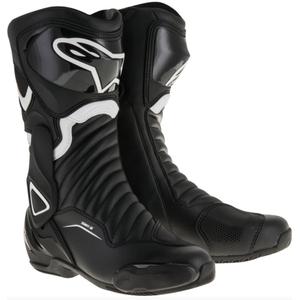 Alpinestars S-MX 6 zwart-witte motorlaarzen