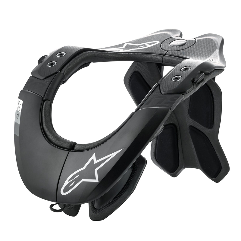 Alpinestars BNS Tech-2 halswervelkolombeschermer zwart-grijs