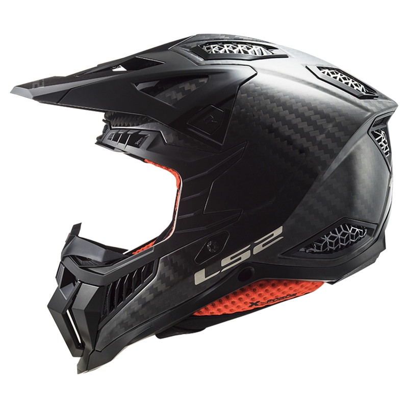 Motorcrosshelm LS2 MX703 X-Force Solid Carbon zwart