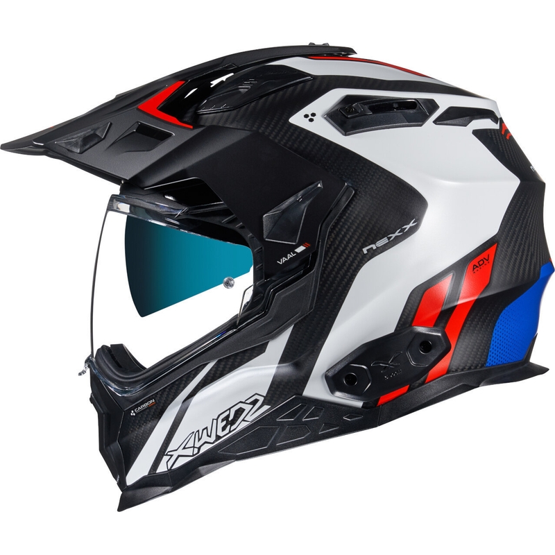 Endurohelm NEXX X.Wed 2 Vaal Carbon zwart-wit-rood uitverkoop