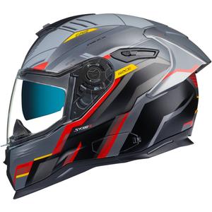 Integraalhelm NEXX SX.100R Gridline grijs-rood uitverkoop
