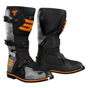 Shot Race 2 zwart-camo-fluo oranje motorlaarzen