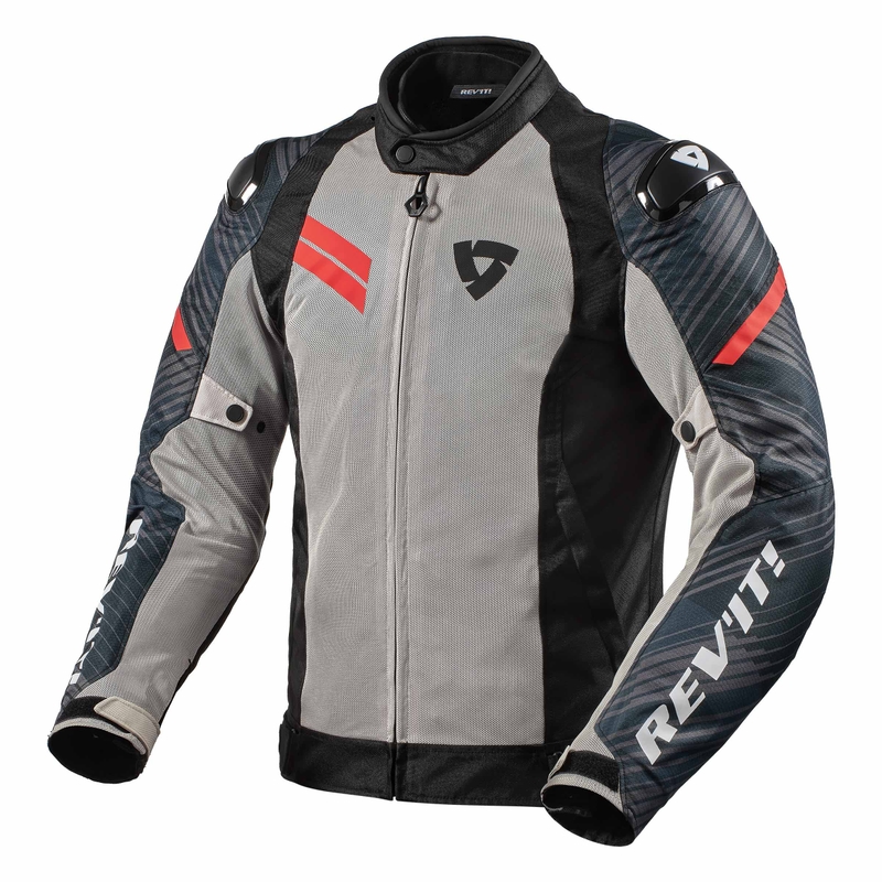 Bunda na motorku Revit Apex Air H2O černo-šedo-červená výprodej