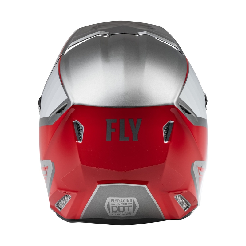 Motokrosová přilba FLY Racing Kinetic Drift šedo-červená