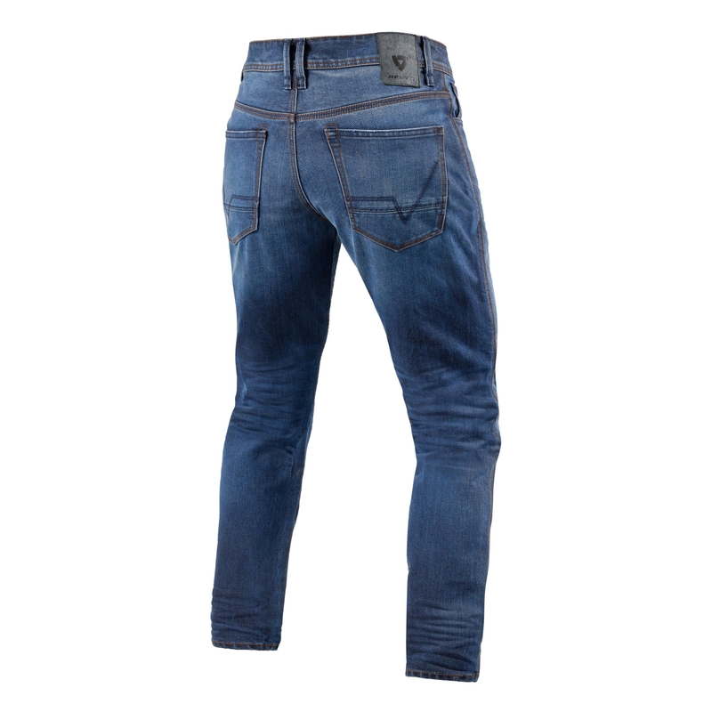Motorjeans Revit Reed SF blauw verlengd