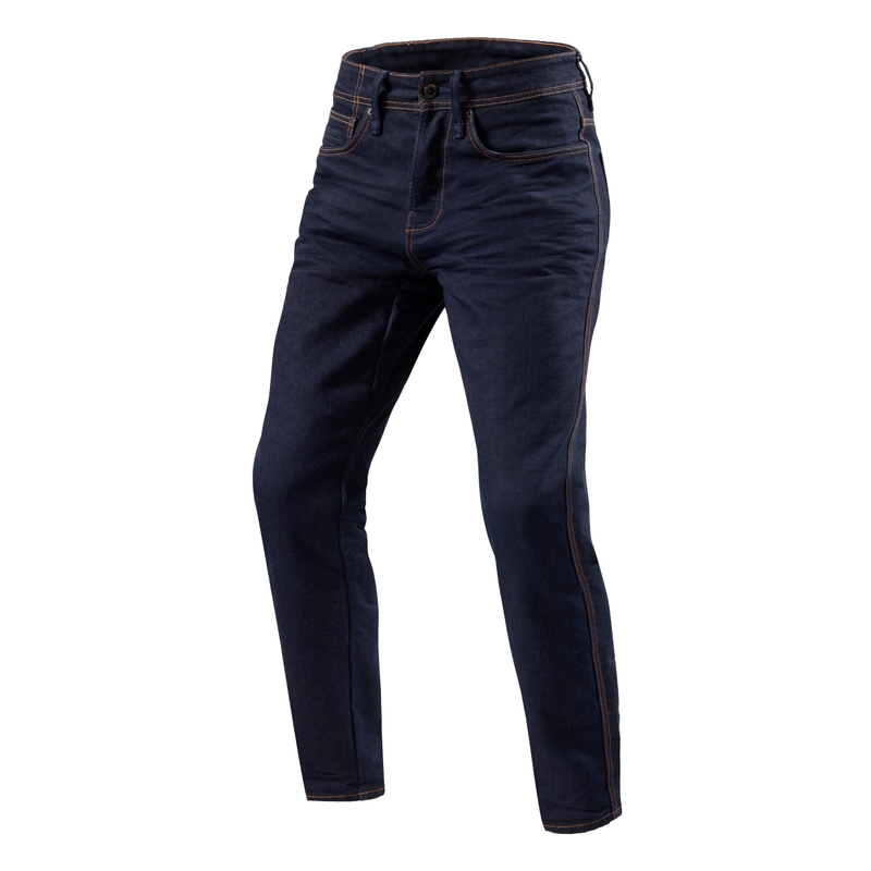 Motorjeans Revit Reed SF donkerblauw cropped