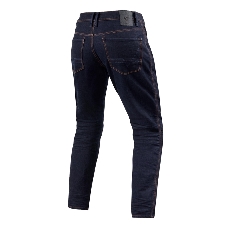 Motorjeans Revit Reed SF donkerblauw cropped