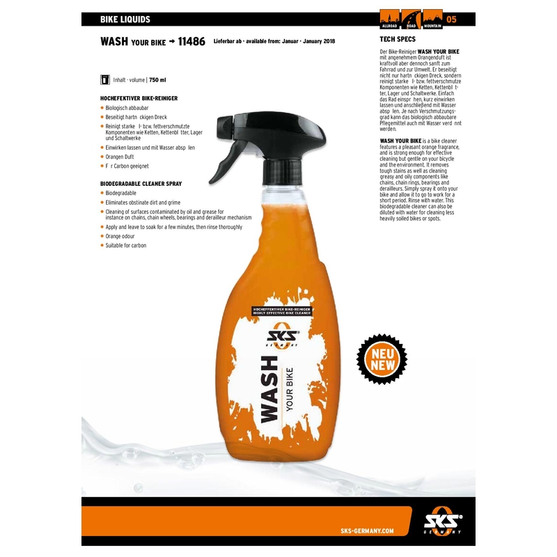 Čistič kola SKS Wash your bike 750ml výprodej