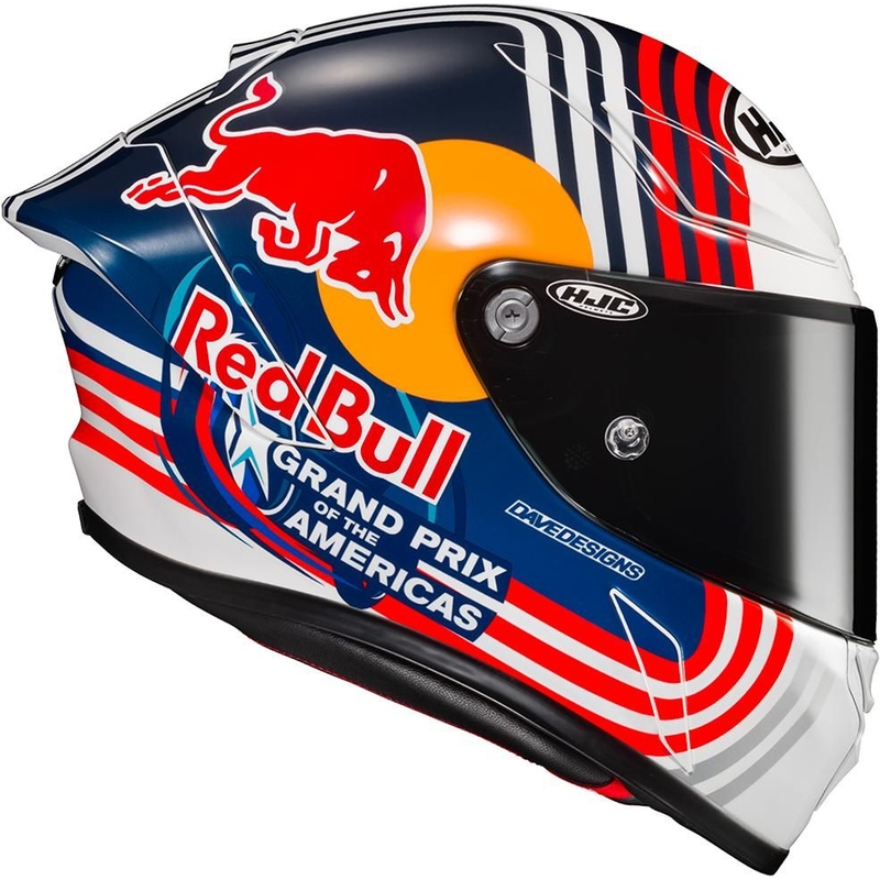 Integrální přilba na motorku HJC RPHA 1 Redbull Austin GP MC21 červeno-modro-bílá výprodej