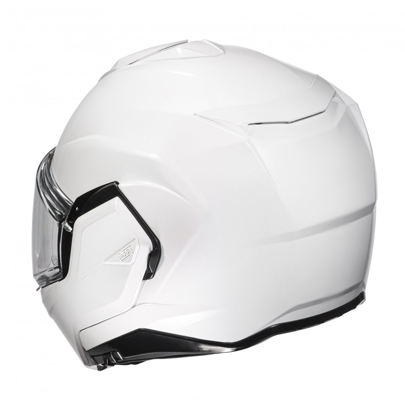 HJC I100 Solid parelmoer witte flip-up motorhelm