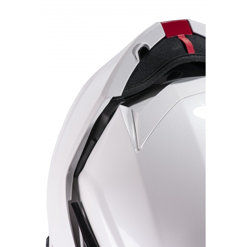 HJC I100 Solid parelmoer witte flip-up motorhelm