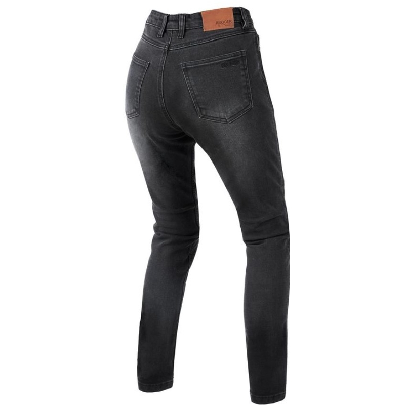 Damesbroeken BROGER Florida II motorjeans zwart uitverkoop