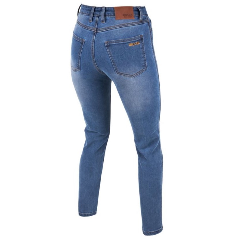 Damesbroeken BROGER Florida II blauwe motorjeans