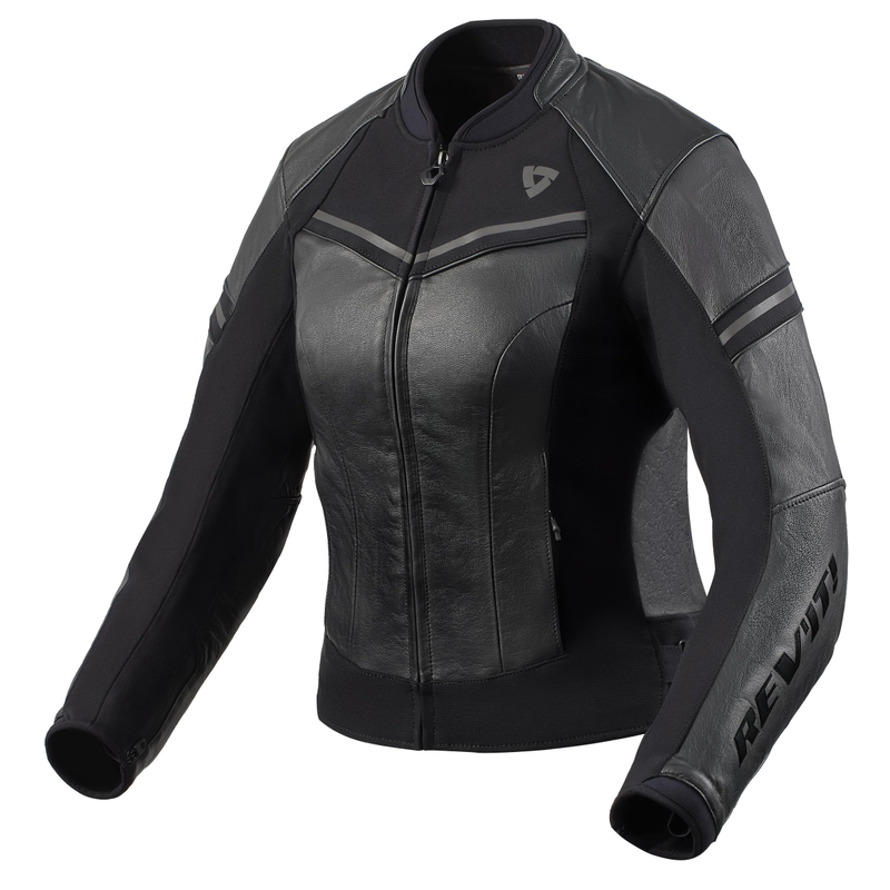 Dames Revit Median Motorcycle Jacket zwart-antraciet