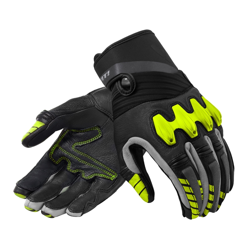 Motorhandschoenen Revit Energy zwart-fluogeel uitverkoop
