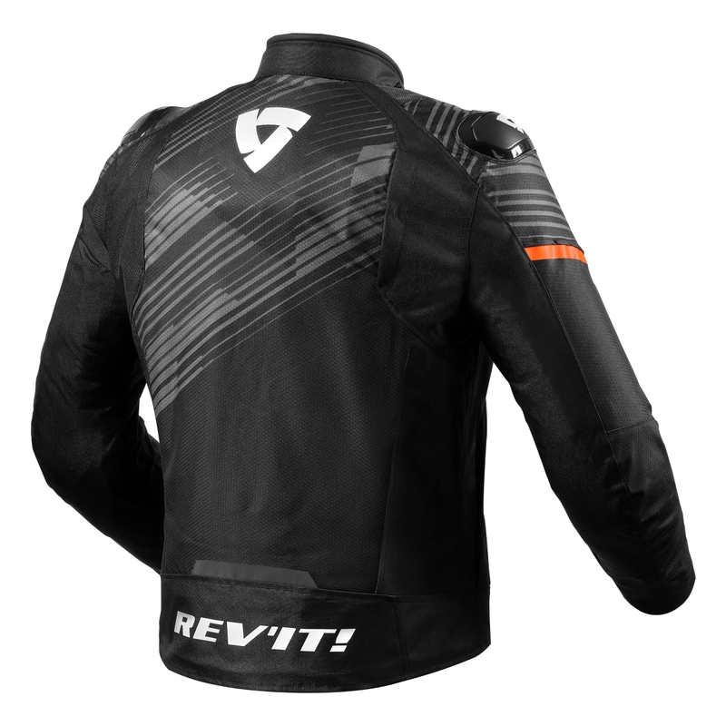 Motorjas Revit Apex H2O zwart-fluoranje uitverkoop