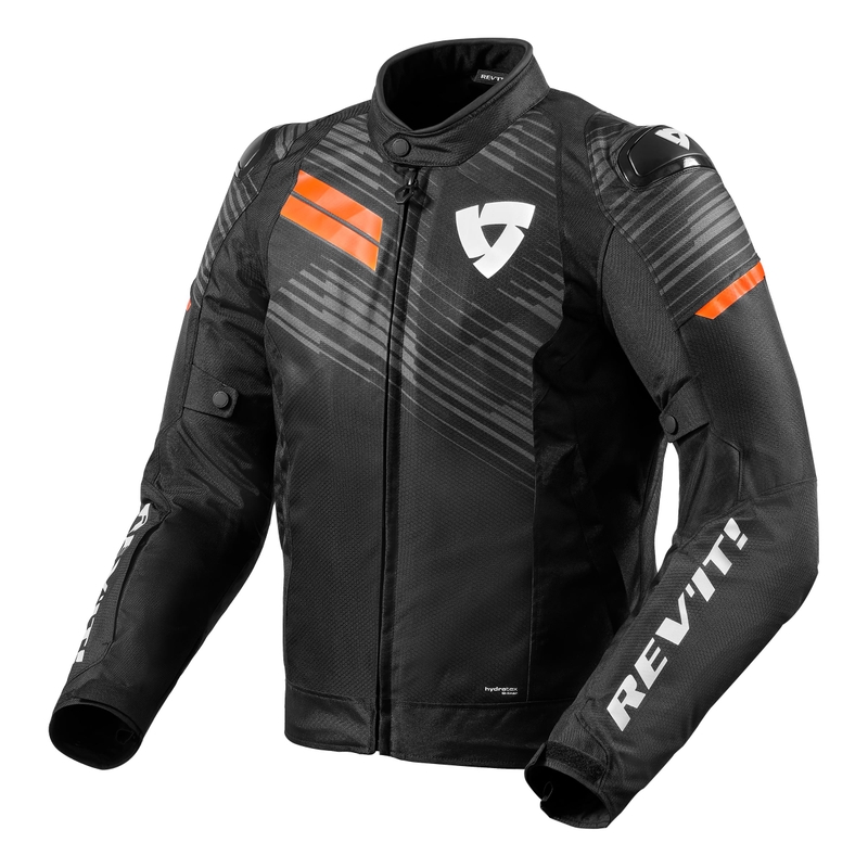 Motorjas Revit Apex H2O zwart-fluoranje uitverkoop