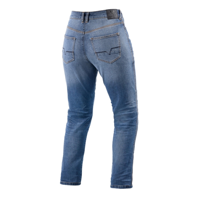 Dames Revit Victoria 2 SF Lichtblauw Cropped Motorcycle Jeans