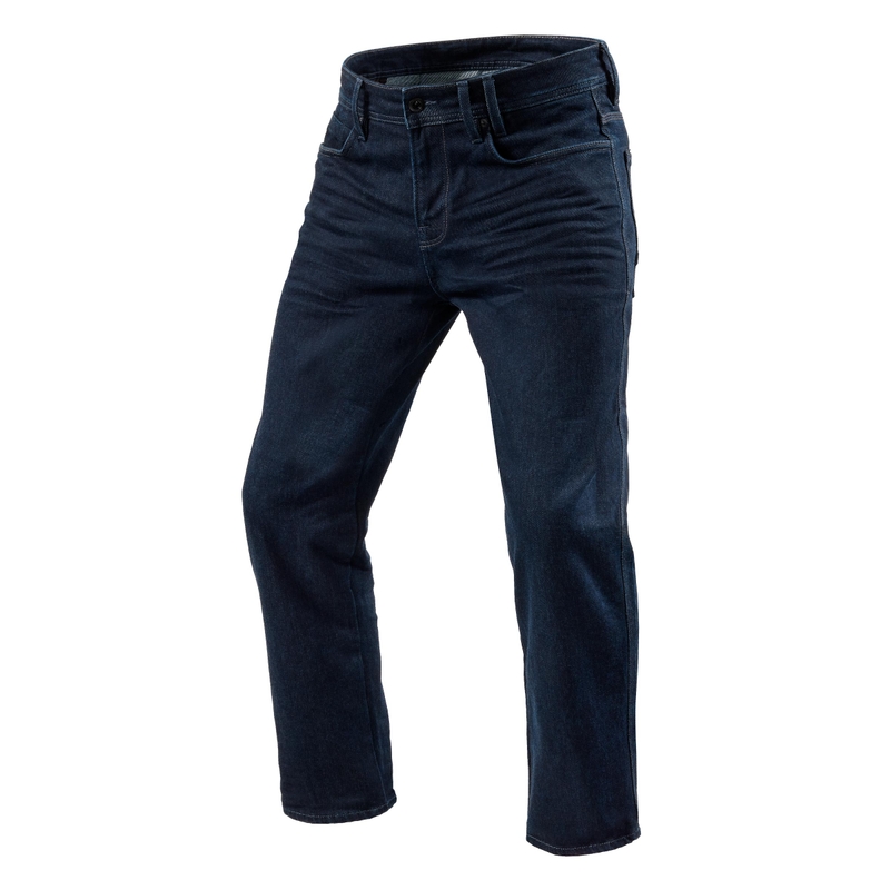 Motorjeans Revit Lombard 3 RF donkerblauw verlengd