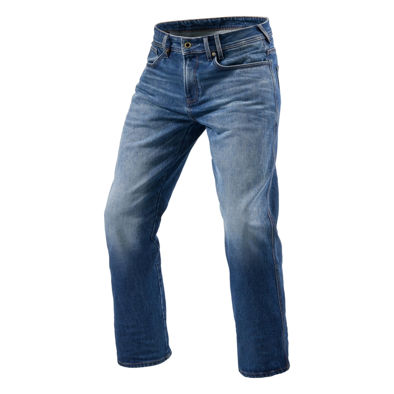 Revit Philly 3 LF blauwe motorjeans