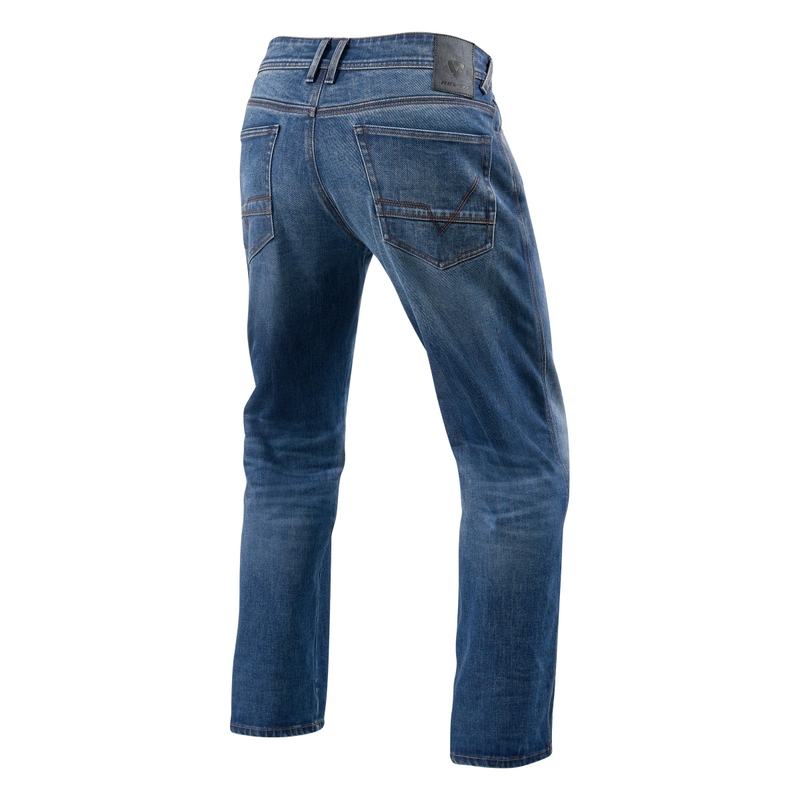 Revit Philly 3 LF blauwe motorjeans