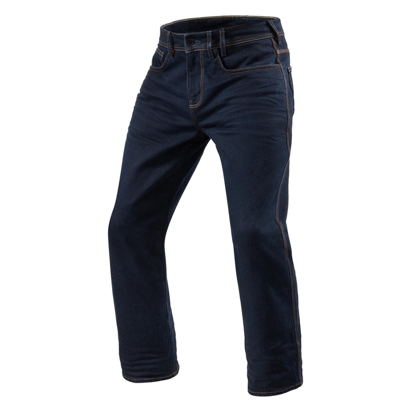 Motorjeans Revit Philly 3 LF donkerblauw verlengd