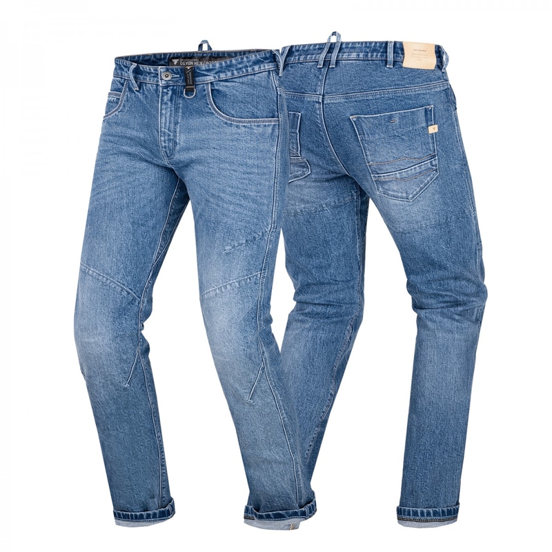 Shima Devon blauwe motorjeans