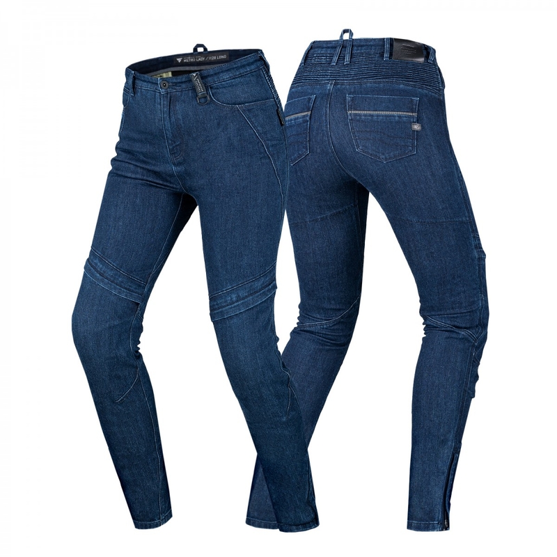 Dames motorjeans Shima Metro donkerblauw